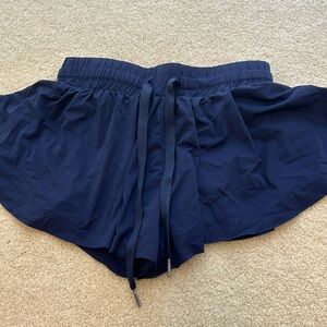 Blue butterfly shorts